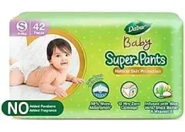 Dabur baby Super Diaper Pants -S(42 N)