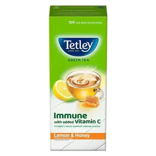 TATA TETLEY GREEN LEMON HONEY TEA BAG 100 U