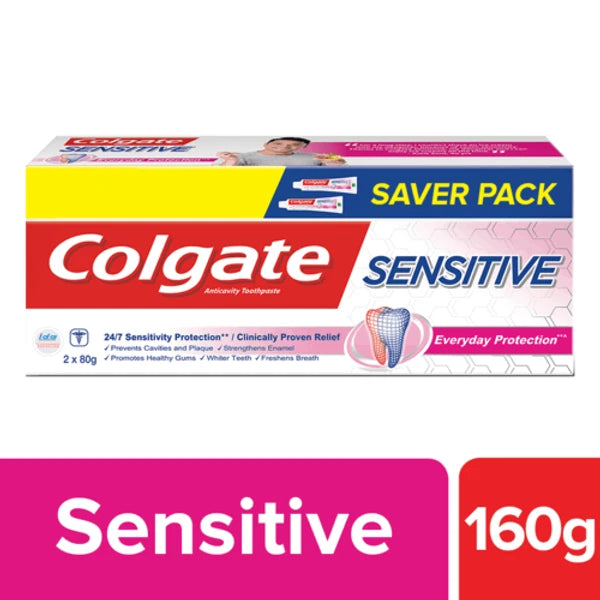 COLGATE SENSITIVE TOOTHPASTE 160 G (80 G + 80 G)