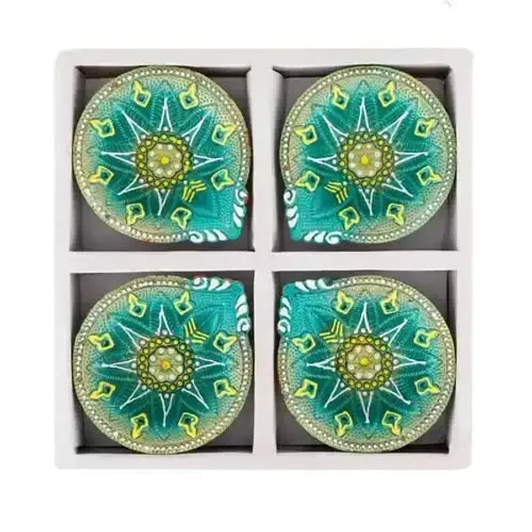 BALAJI MUD COLOR DIYA PACK OF 4