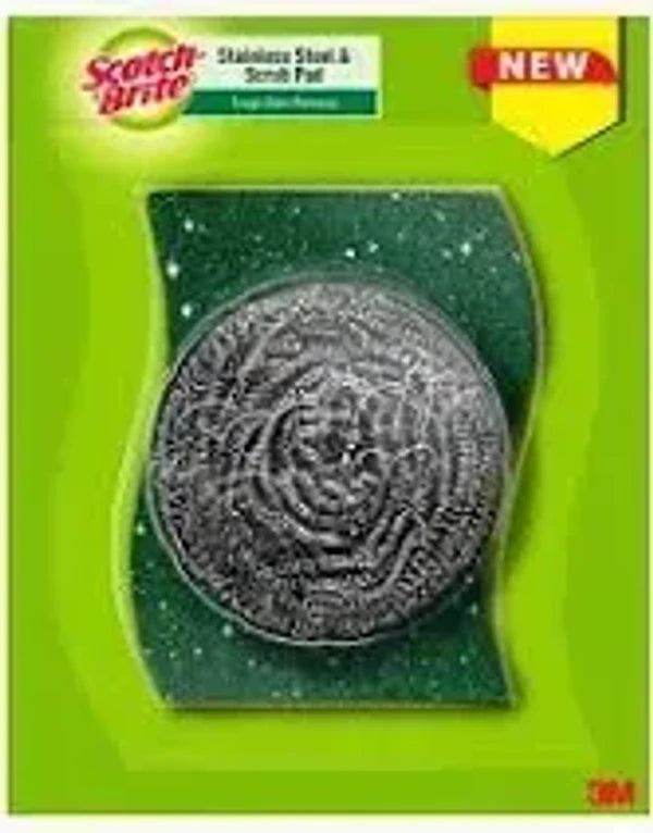 SCOTCH BRITE STAINLESS STEEL WOOL SCRUBBER