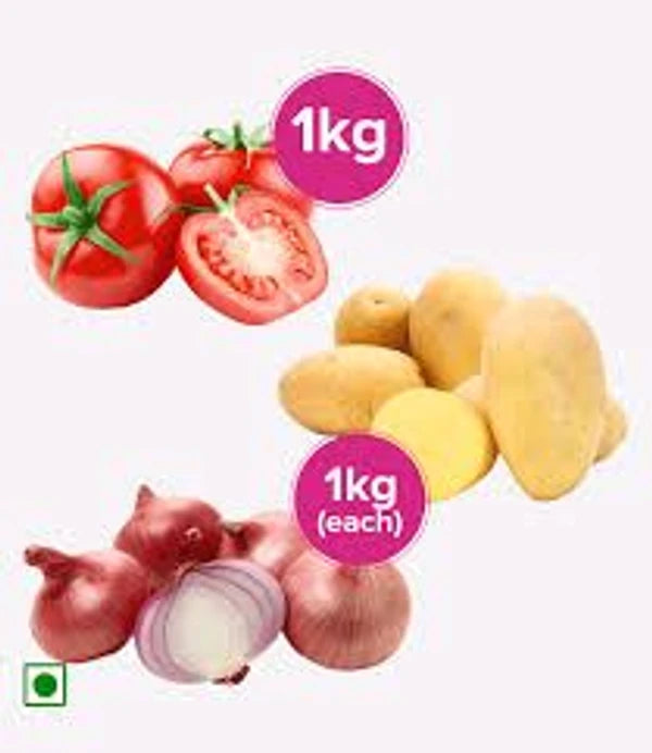 Combo- Onion, Tomato, Potato (1kg Each)