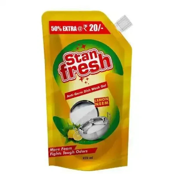 STANFRESH ANTI-GERM DISH WASH GEL 850 ML (POUCH REFILL)