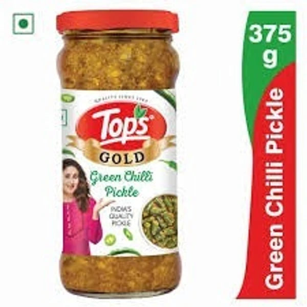 Tops Green Chilli Pickle -375gm